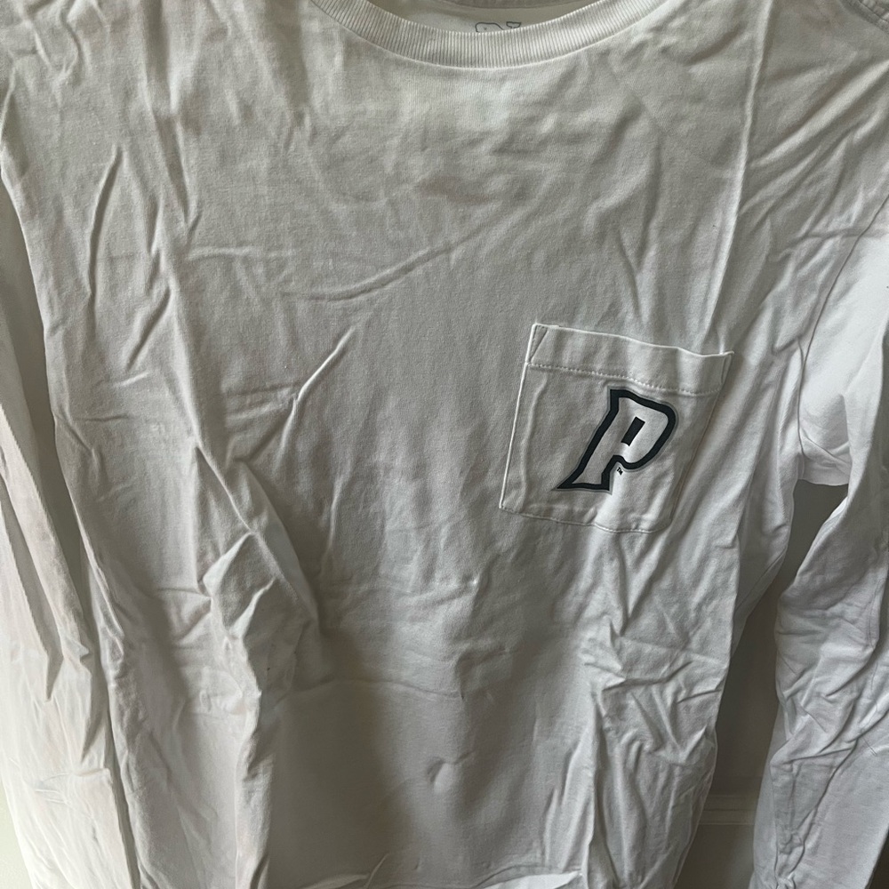 Vineyard Vines White and Pink Whale Long Sleeve Shirt Providence - Picture 2 of 2